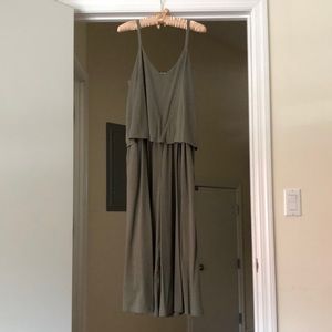 Tiered Cropped Jumpsuit